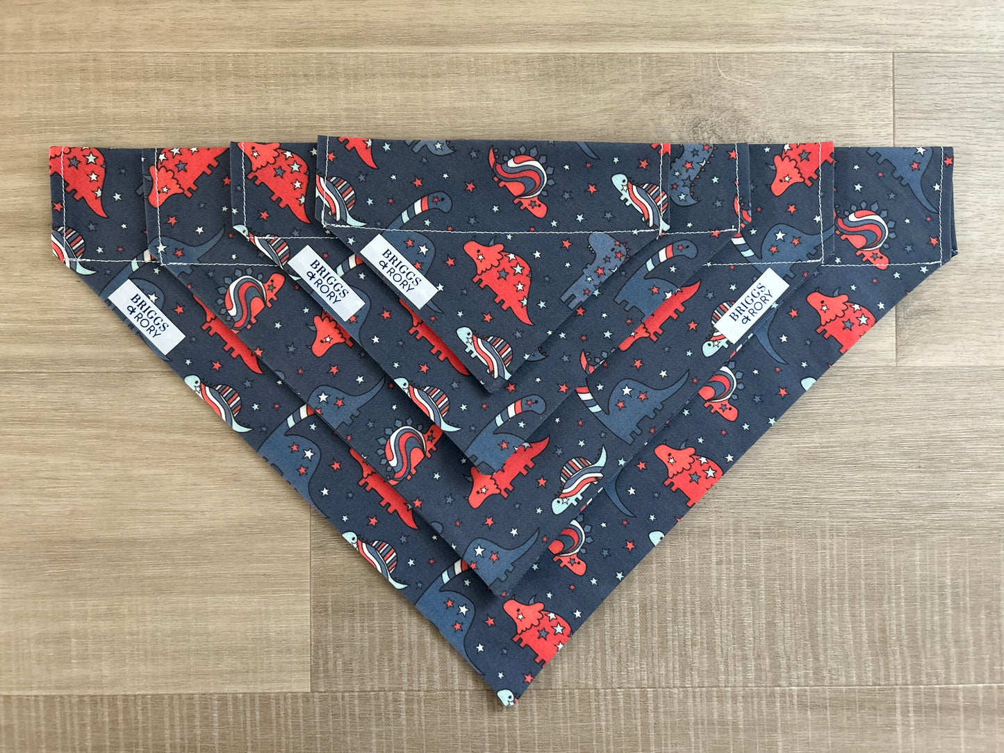 4th of July Dinosaur Dog Bandana