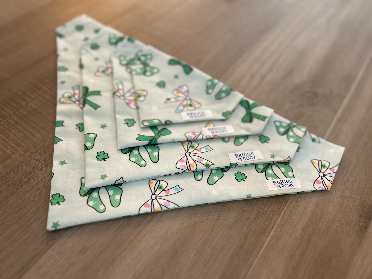 St. Patricks Day Bows Dog Bandana