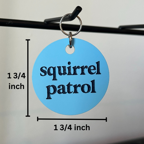 Squirrel Patrol Pet Tag