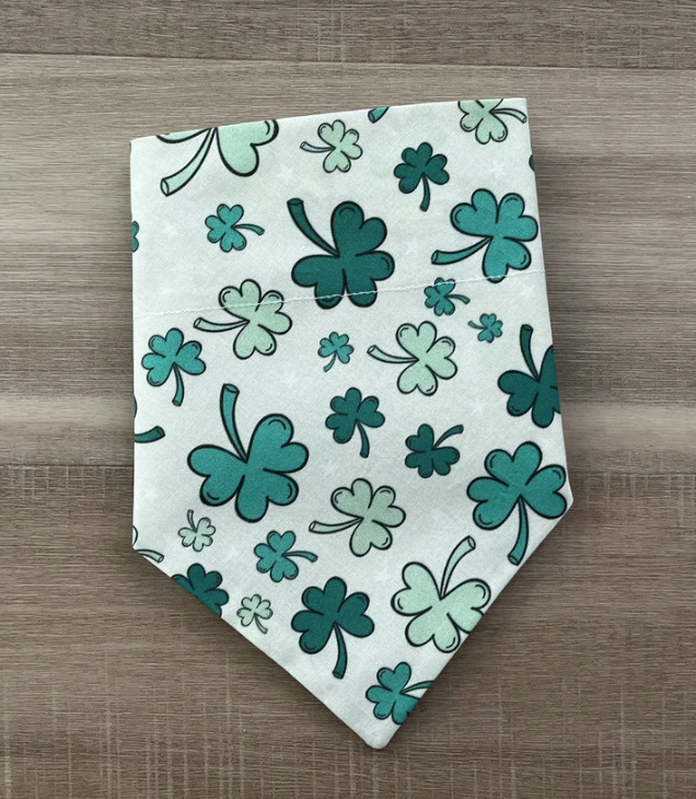 Lucky Clover Over the Collar Dog Bandana
