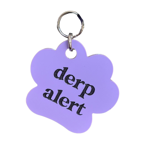 Derp Alert Pet Tag