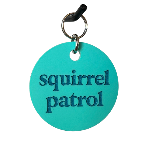 Squirrel Patrol Pet Tag