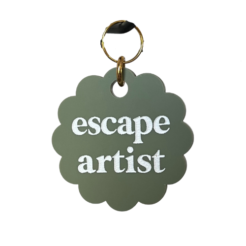 Escape Artist Pet Tag