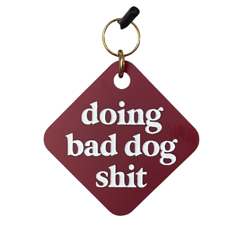 Doing Bad Dog Sh*t Pet Tag