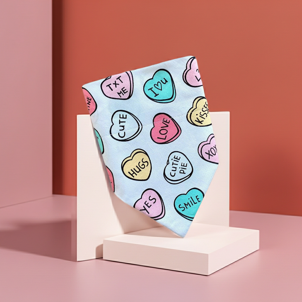 Conversation Heart God Bandana