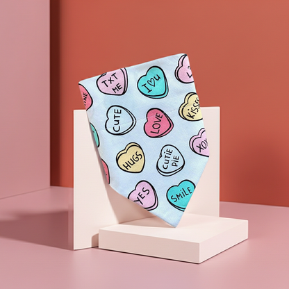 Conversation Heart God Bandana