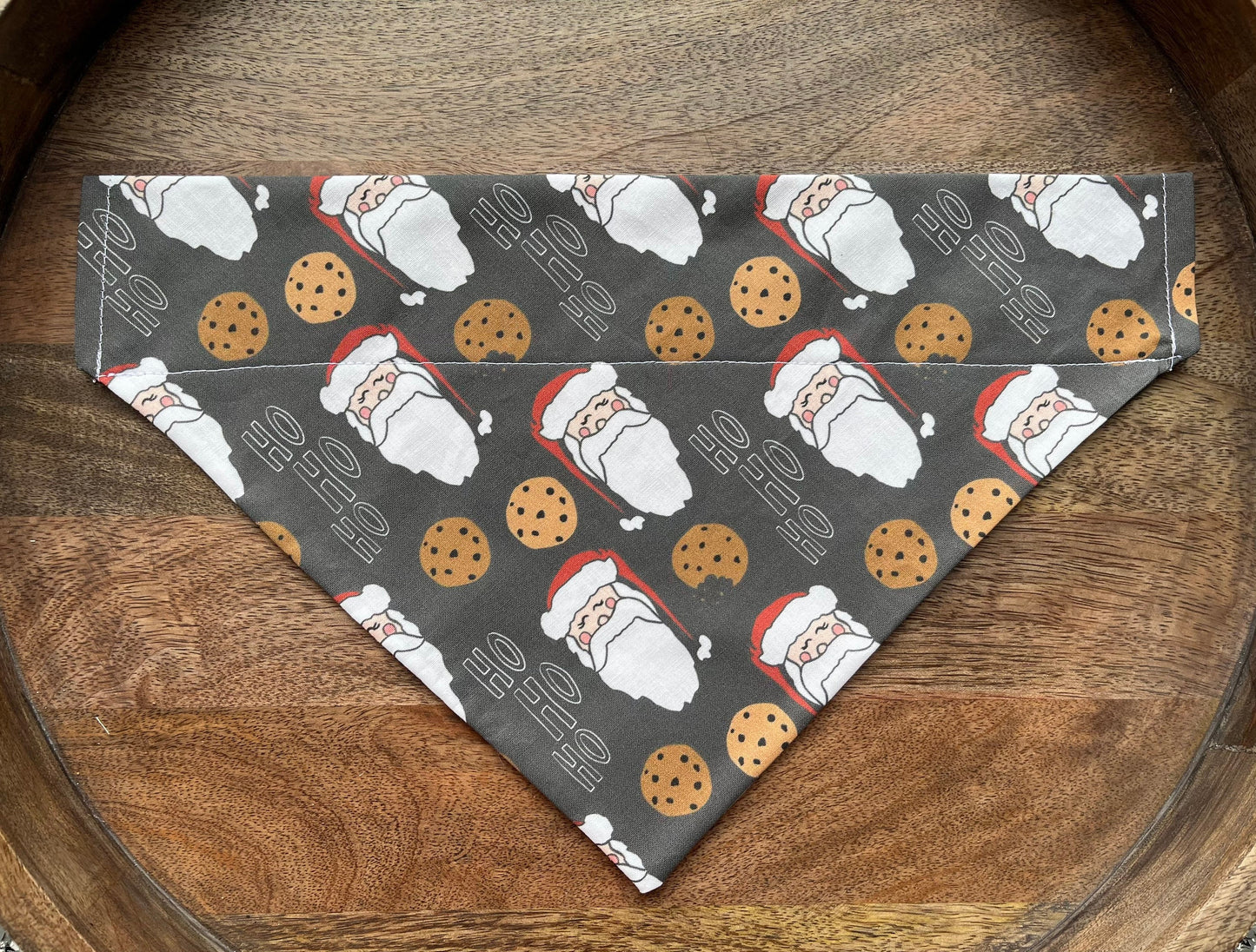 Santa Cookies Over the Collar Dog Bandana