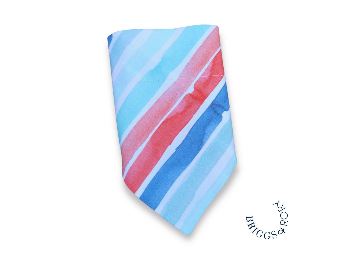 Watercolor Stripes Dog Bandana