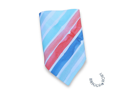 Watercolor Stripes Dog Bandana
