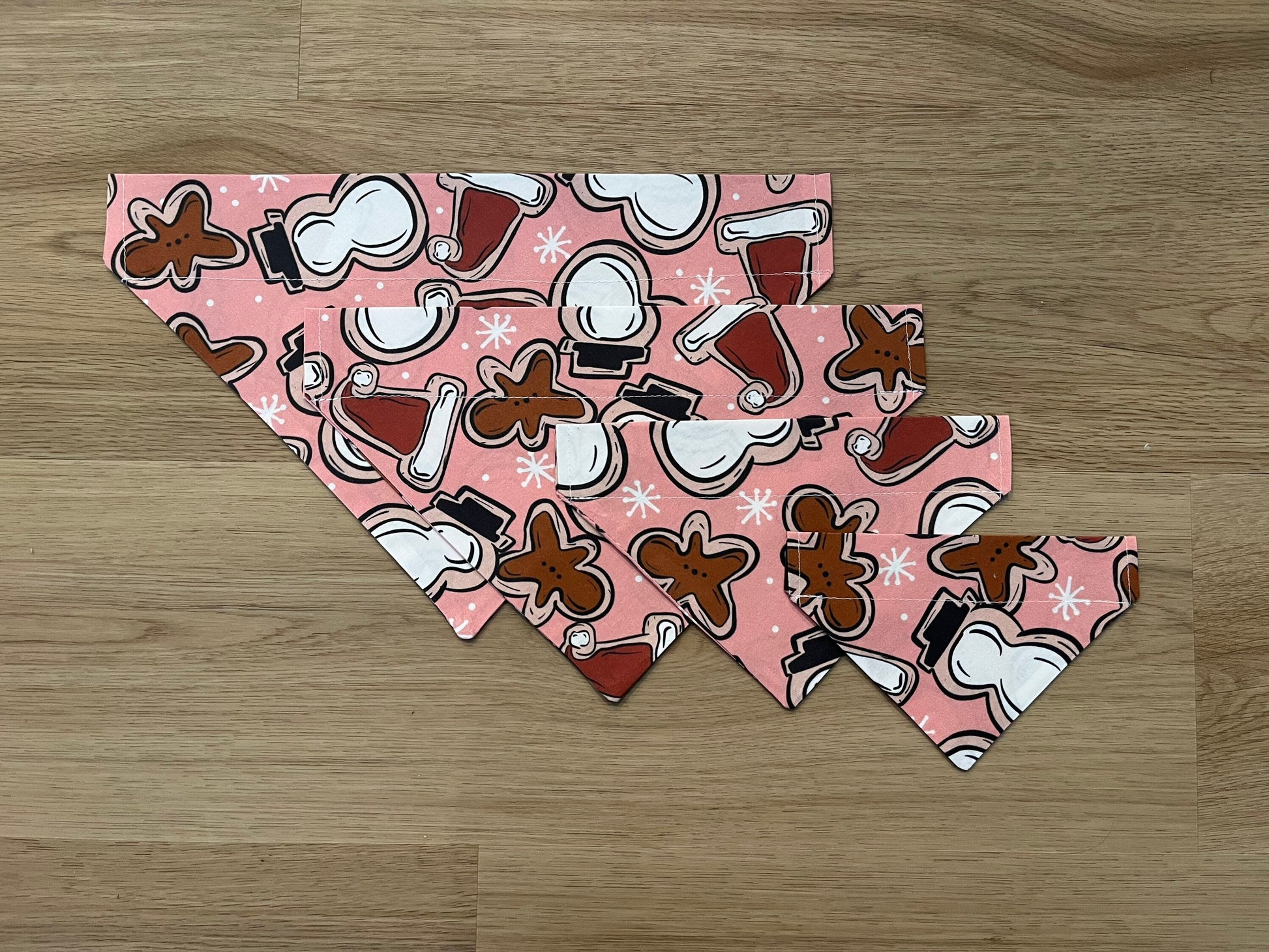 Pink Cookie Over the Collar Dog Bandana