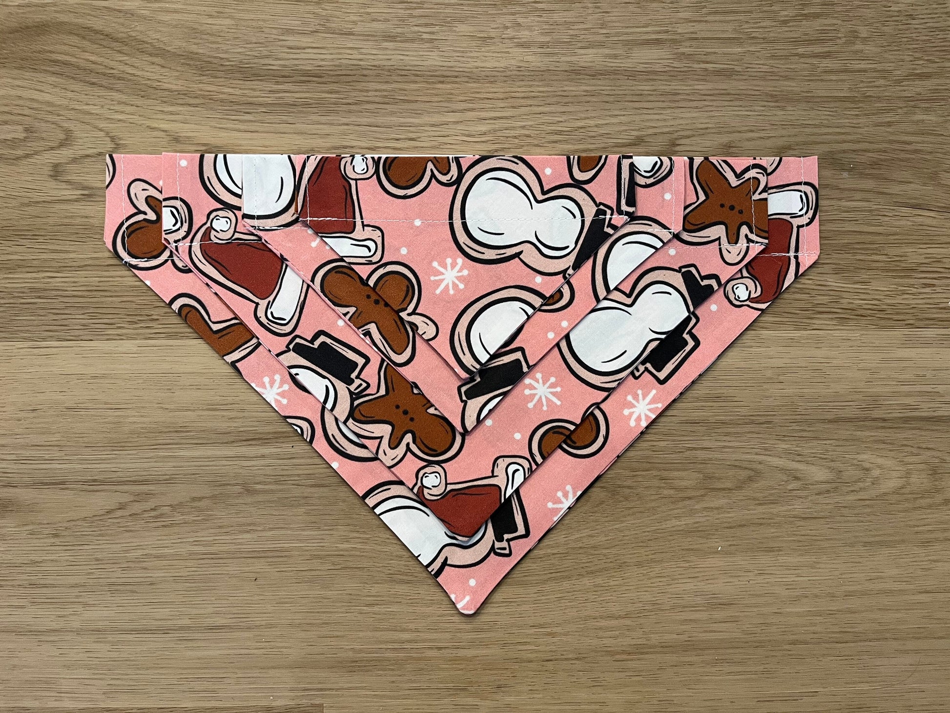 Pink Cookie Over the Collar Dog Bandana