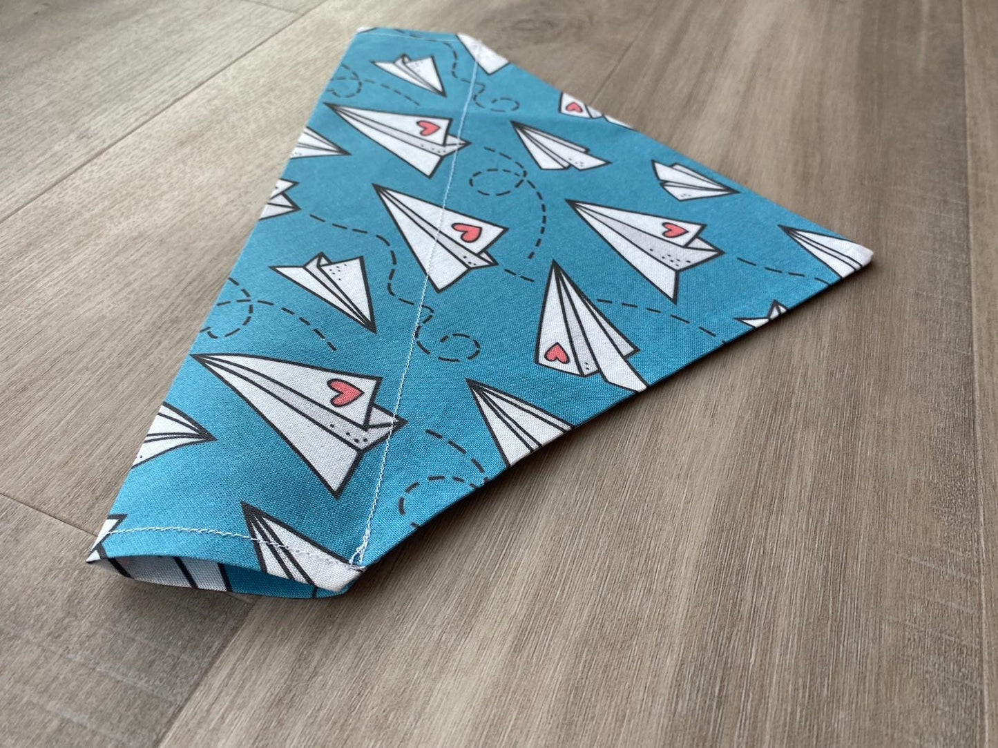 Paper Airplane Over the Collar Dog Bandana